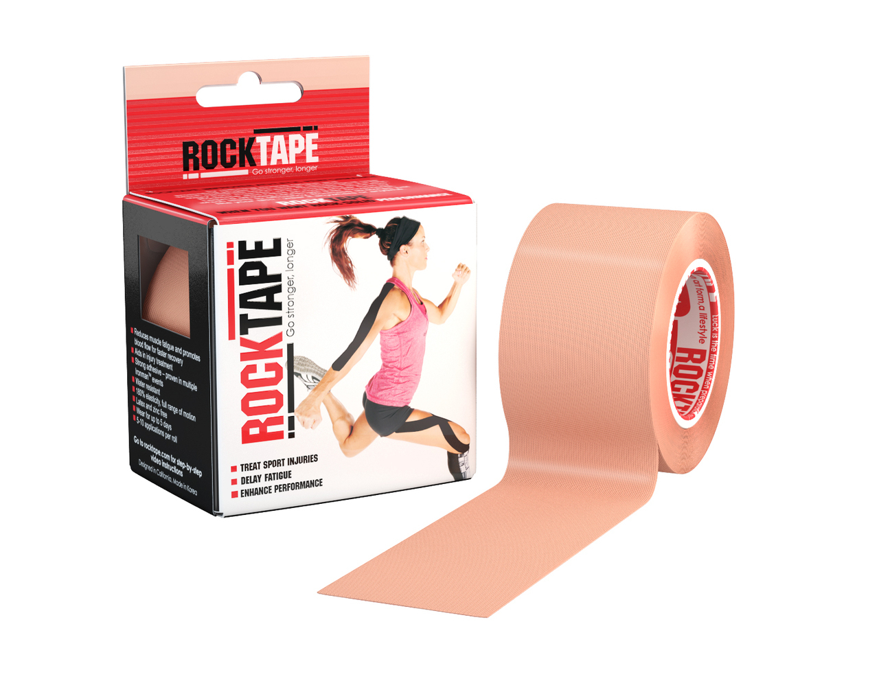 RockTape, 5см x 5м, телесный RCT100-BG-OS