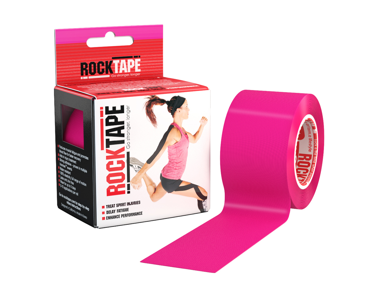 RockTape, 5см х 5м, розовый RCT100-PK-OS