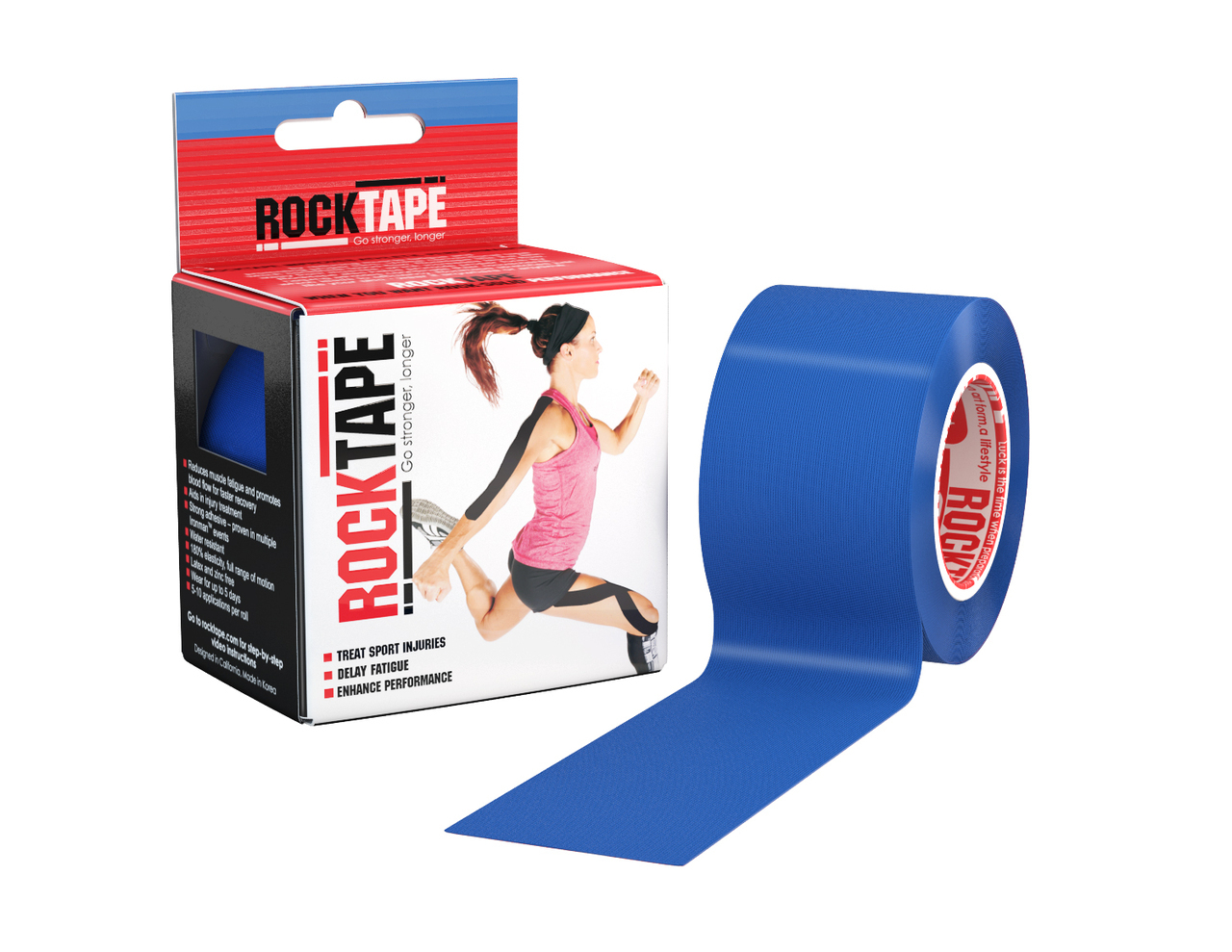 RockTape, 5см х 5м, синий RCT100-NBLU-OS