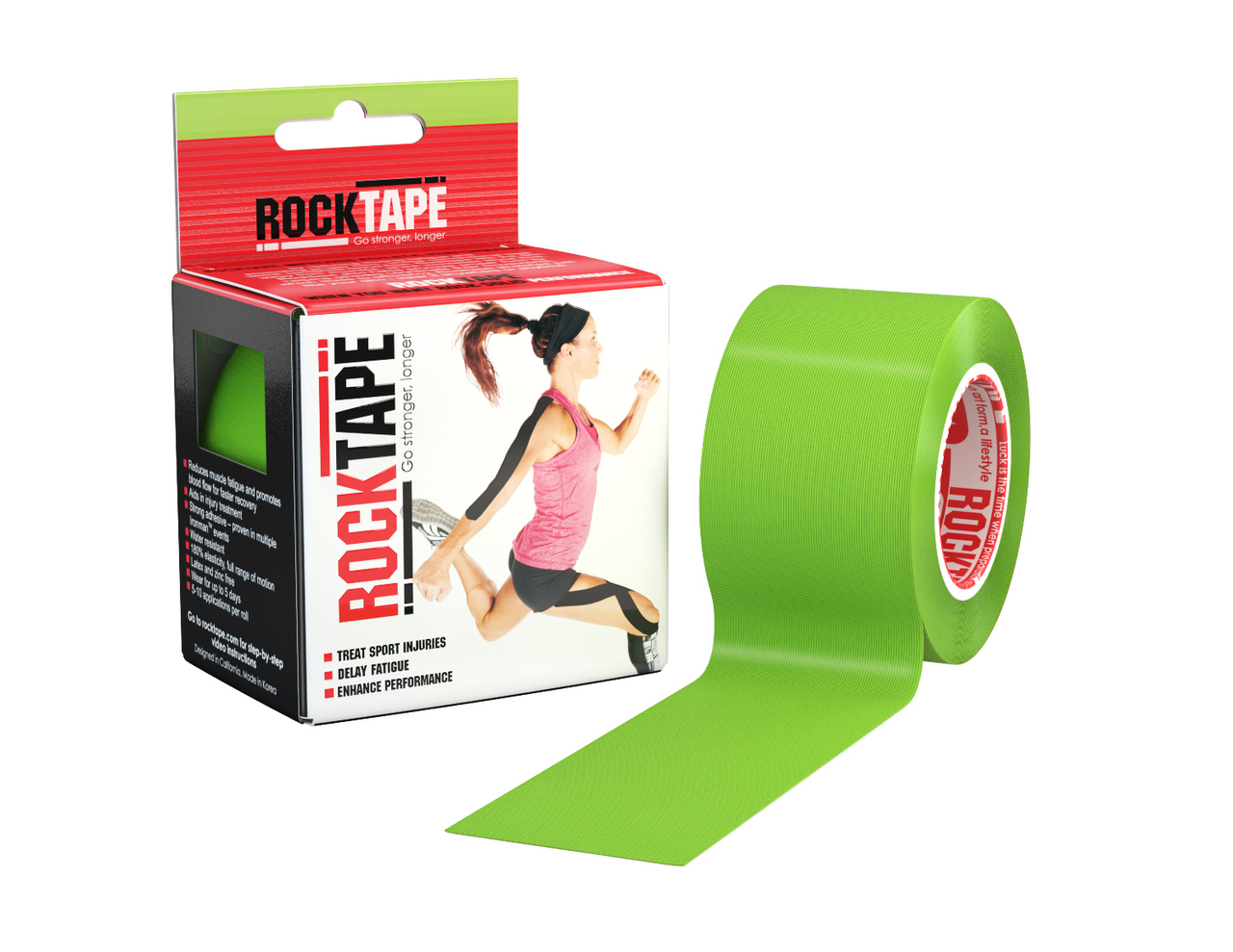 RockTape, 5см х 5м, лайм зеленый RCT100-NANOGN-OS