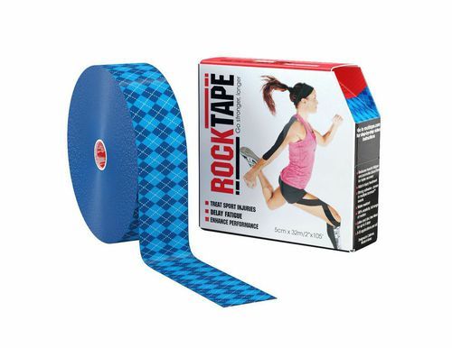 RockTape, 5см x 32м, синий узор RCT100-BLARG-LG