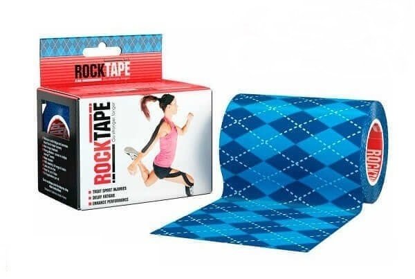 RockTape, 10см x 5м, синий узор RCT100-ARG-MBD