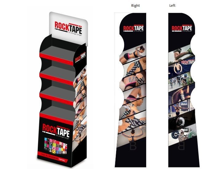 Rocktape Стойка напольная Floor Display, 47х26х168см (мерчендайзер)