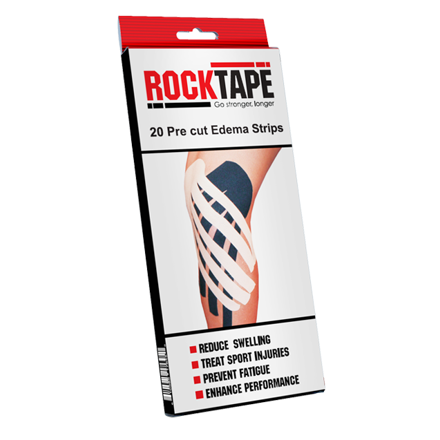 RockTape, Precut Edema Strips, черный RCT100-BLK-ED