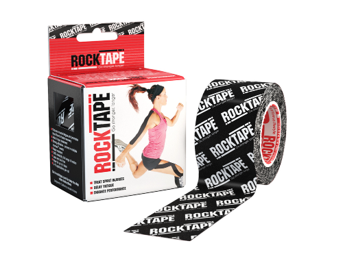 RockTape, 5см х 5м, черный лого RCT100-BKLOGO-OS