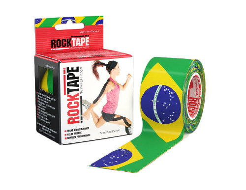 RockTape, 5см х 5м, Brazil Flag RCT100-BRAZ-OS