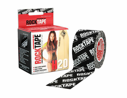 RockTape H2O, 5см х 5м, черный логотип RCT100-BKLGH2O-OS