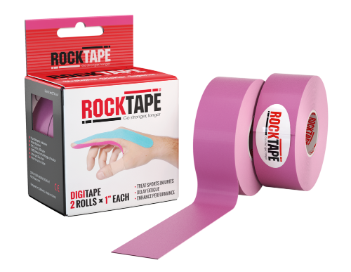 RockTape, 2,5см х 5м, розовый, 2шт. RCT100-PL-DT