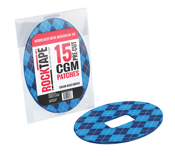 Patch для крепления глюкометра, Blue Argyle RCT100-BLARG-DP