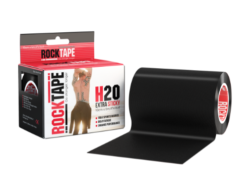 RockTape H2O, 10см x 5м, черный RCT100-BKH2O-MBD