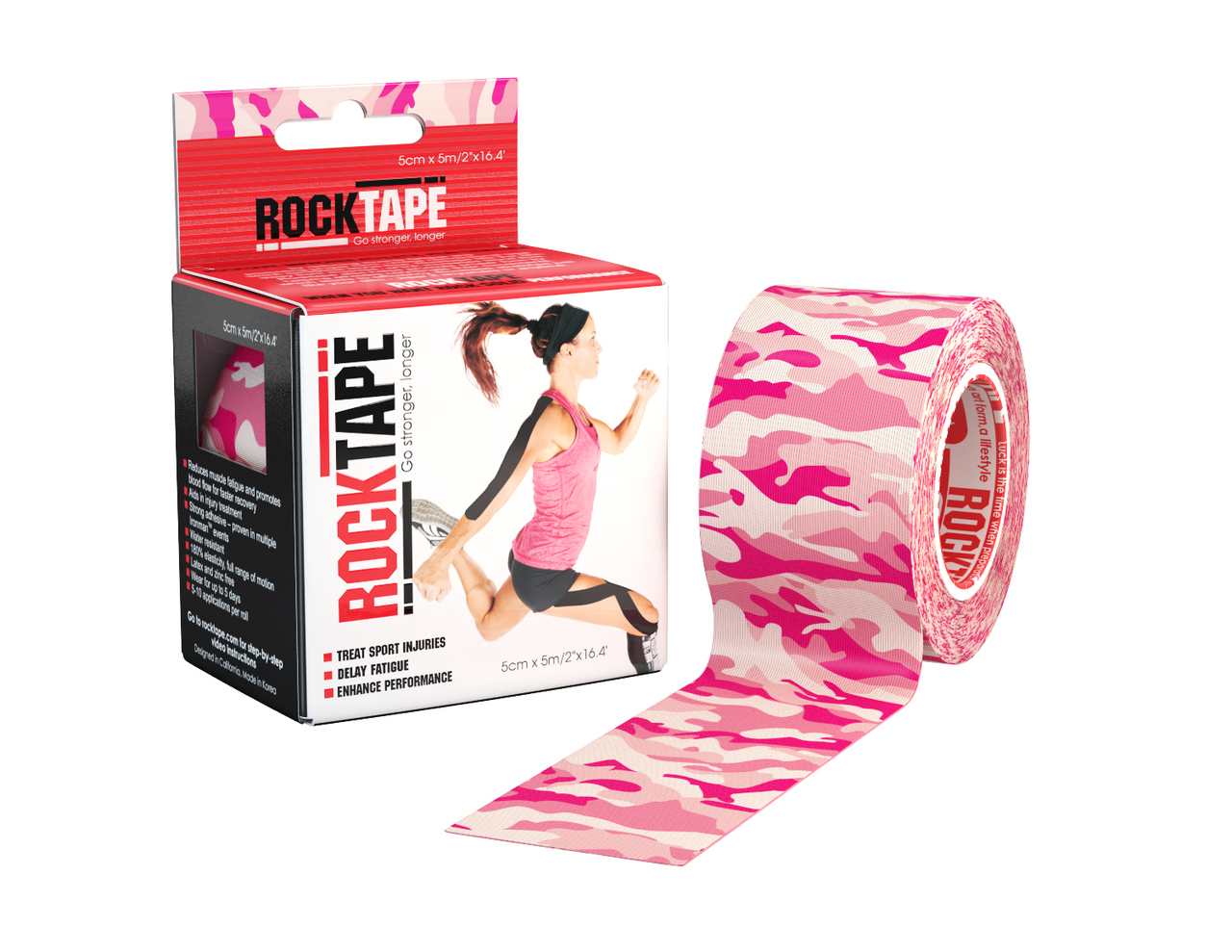 RockTape, 5см х 5м, Pink Camouflage RCT100-NCAMOPK-OS