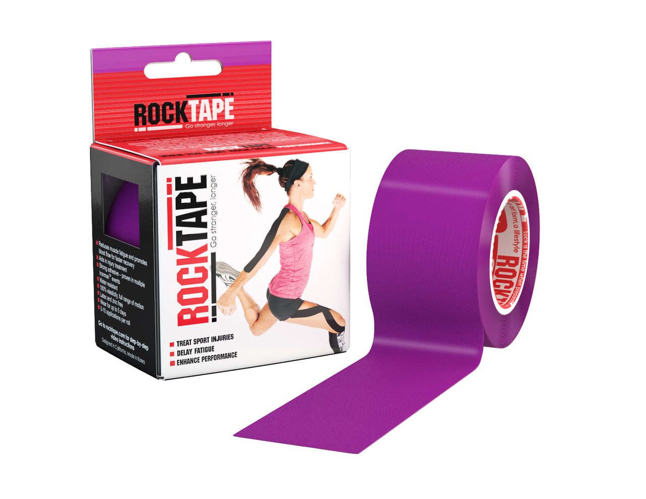 RockTape, 5см х 5м, фиолетовый RCT100-PU-OS