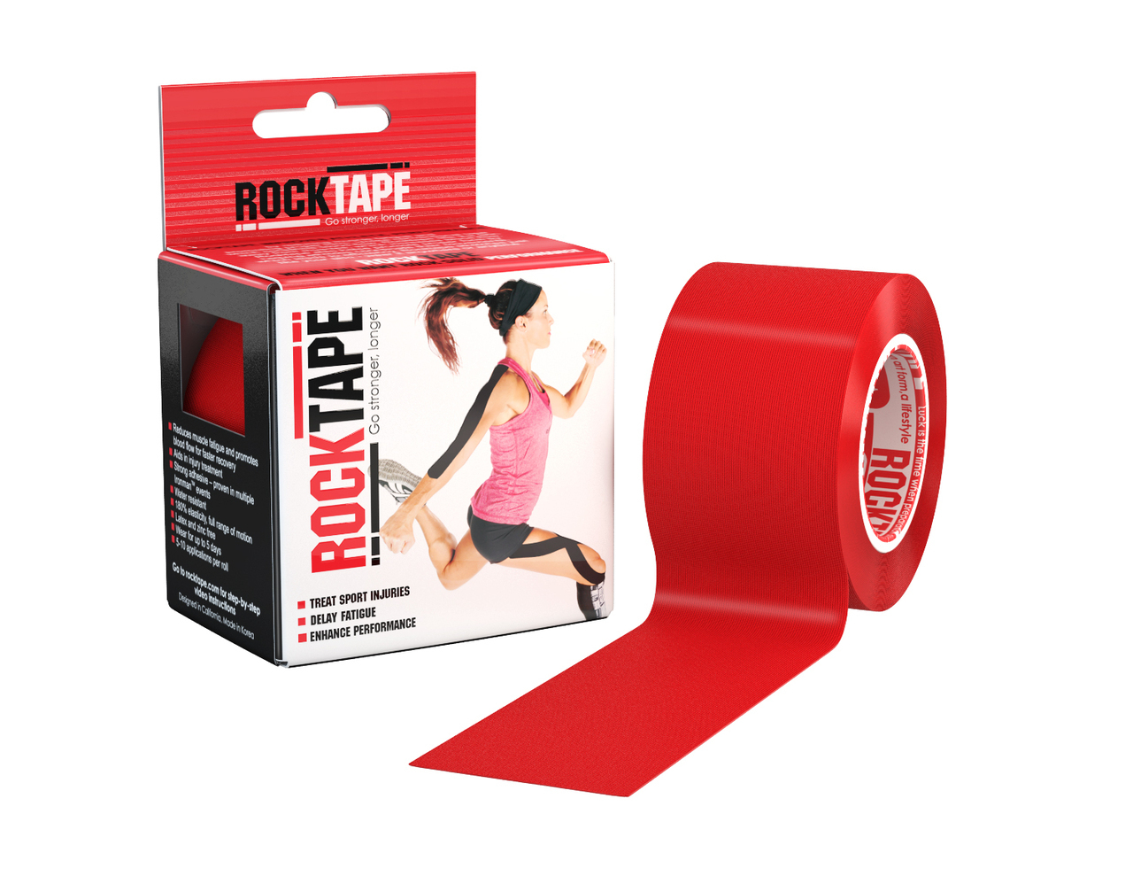 RockTape, 5см х 5м, красный RCT100-RED-OS