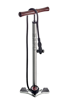 Expo Deluxe High Pressure Floor Pump with Bottom Mounted Gauge CY322