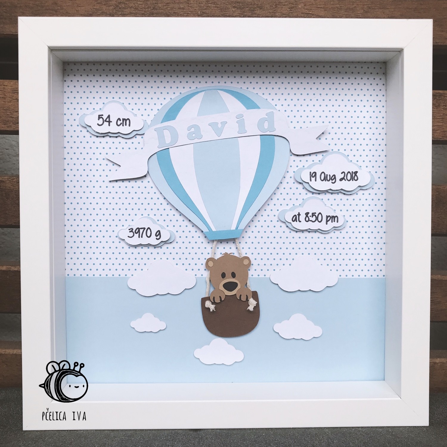 personalised baby birth frames