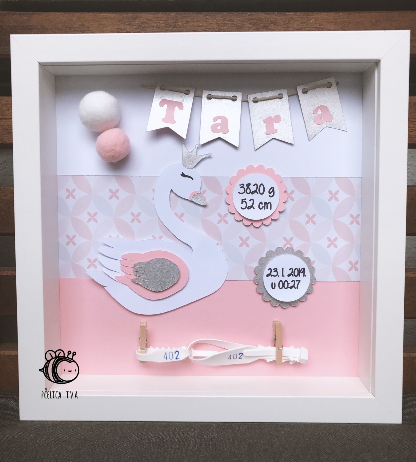 Baby Girl Keepsake Drawers And Picture Frame