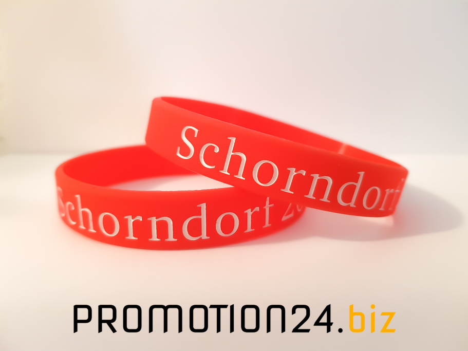 Silikonarmbänder, geprägt und farbgefüllt