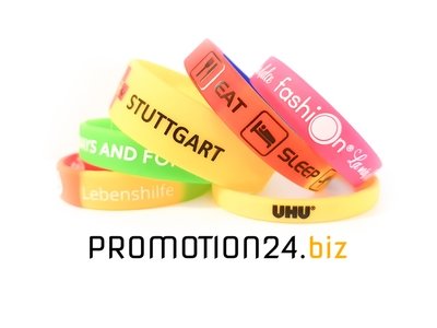 Silikonarmbänder, bedruckt Silikonarmbänder, bedruckt