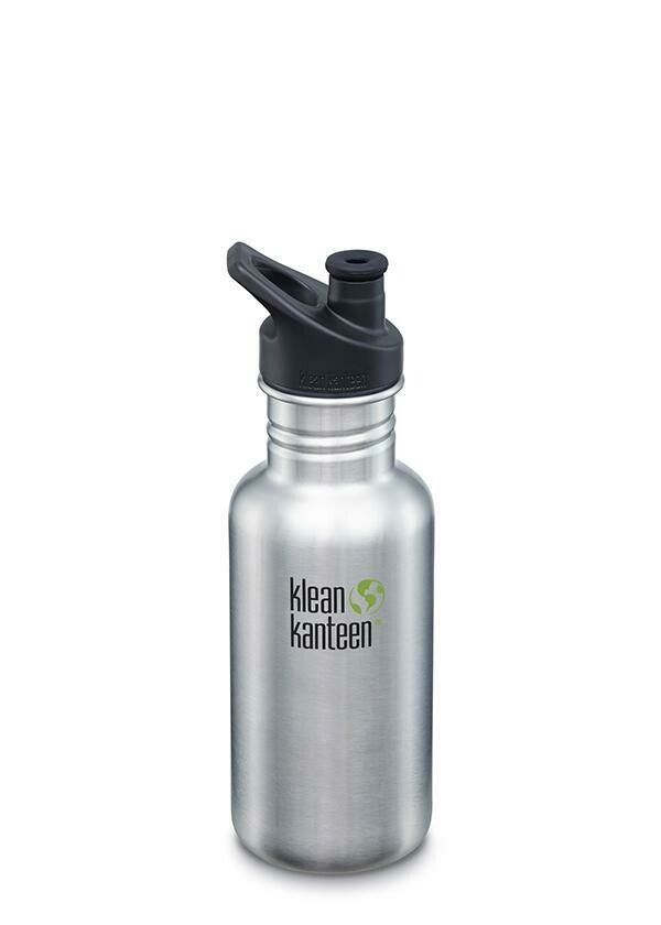 Drinkfles Klean Kanteen Classic 18oz/532ml, blank geborsteld RVS. Drinkfles Klean Kanteen Classic 18oz/532ml, blank geborsteld RVS.