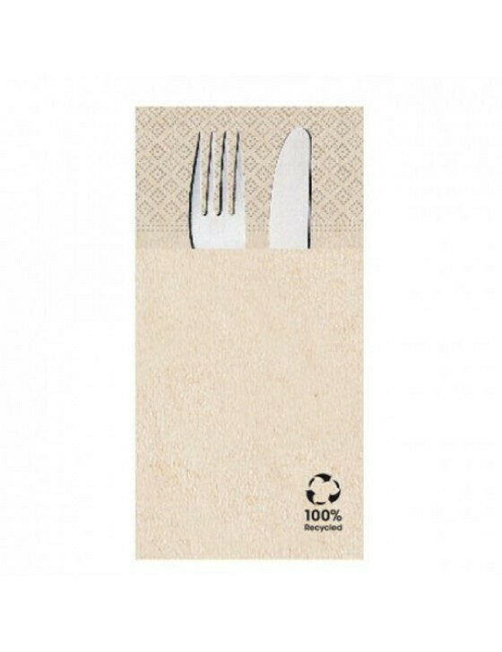 Pochette gerecycled servet 40x40cm 1/8 vouw 2-ply
Verpakt per 1000 stuk Pochette gerecycled servet 40x40cm 1/8 vouw 2-ply
Verpakt per 1000 stuk