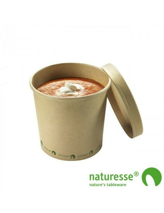 Kraft/PLA soepbeker 26oz/750ml/117mmØx110mm
Verpakt per 375 stuks Kraft/PLA soepbeker 26oz/750ml/117mmØx110mm
Verpakt per 375 stuks