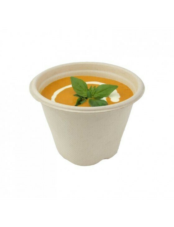 Bagasse soepbeker 500ml/13cmØ x 9cm hoog
Verpakt per 100 stuks Bagasse soepbeker 500ml/13cmØ x 9cm hoog
Verpakt per 100 stuks