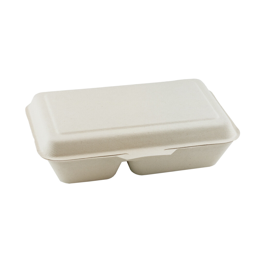 Bagasse menubox 24x16x6cm/1000ml bruin 2-vaks
Verpakt 50 stuks Bagasse menubox 24x16x6cm/1000ml bruin 2-vaks
Verpakt 50 stuks