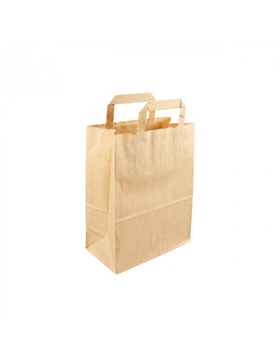 Kraft papieren draagtas 22x10x28cm bruin
Verpakt per 500 stuks Kraft papieren draagtas 22x10x28cm bruin
Verpakt per 500 stuks