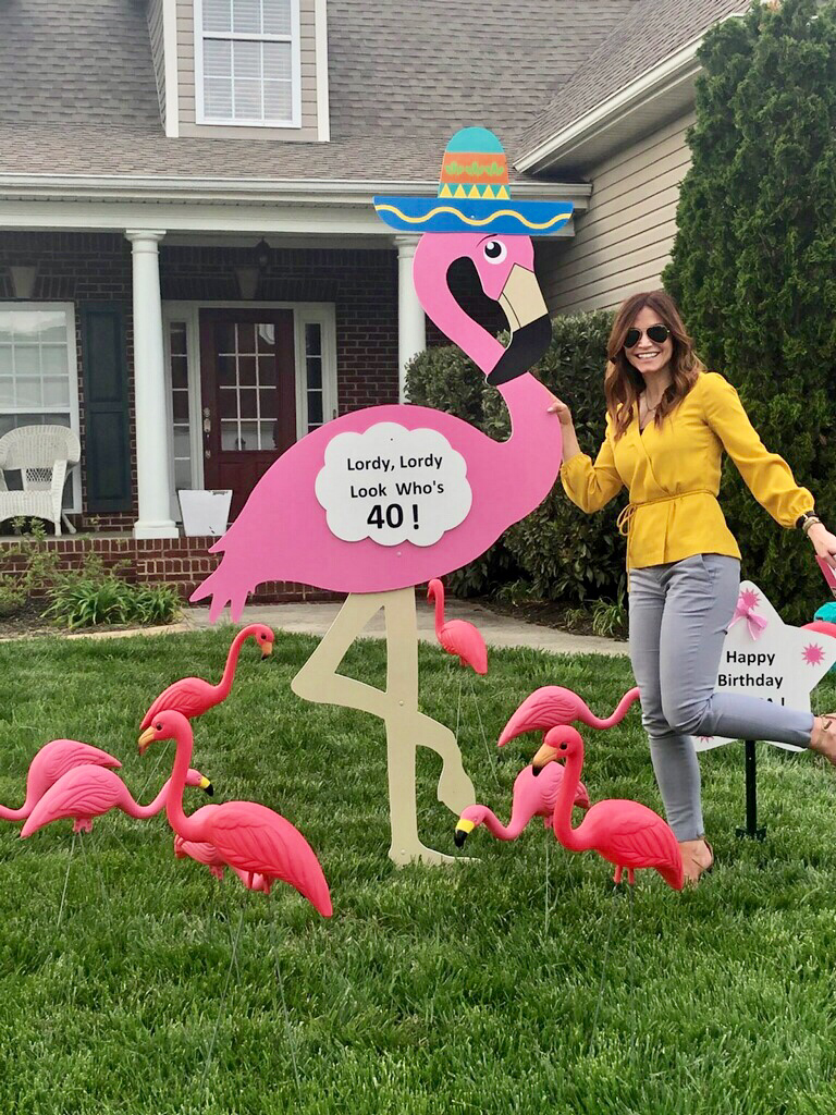 Single Flamingo Rental Or Optional Flamingo With Flock Rental