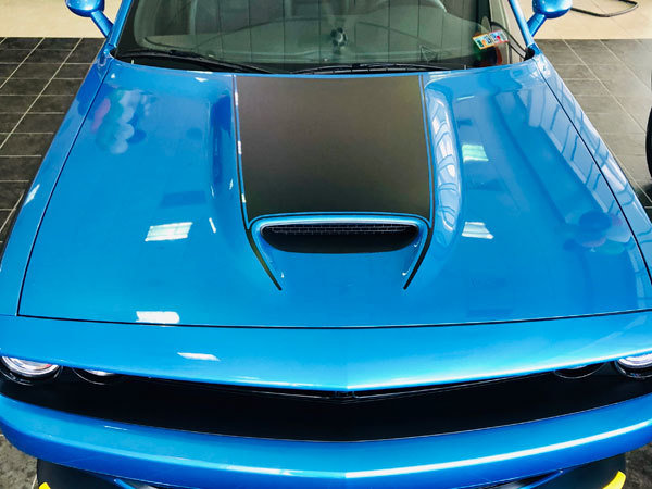 Hood Vent Accent Stripe Vinyl Graphic Decal for Challenger SRT Hellcat 2015 /& Up