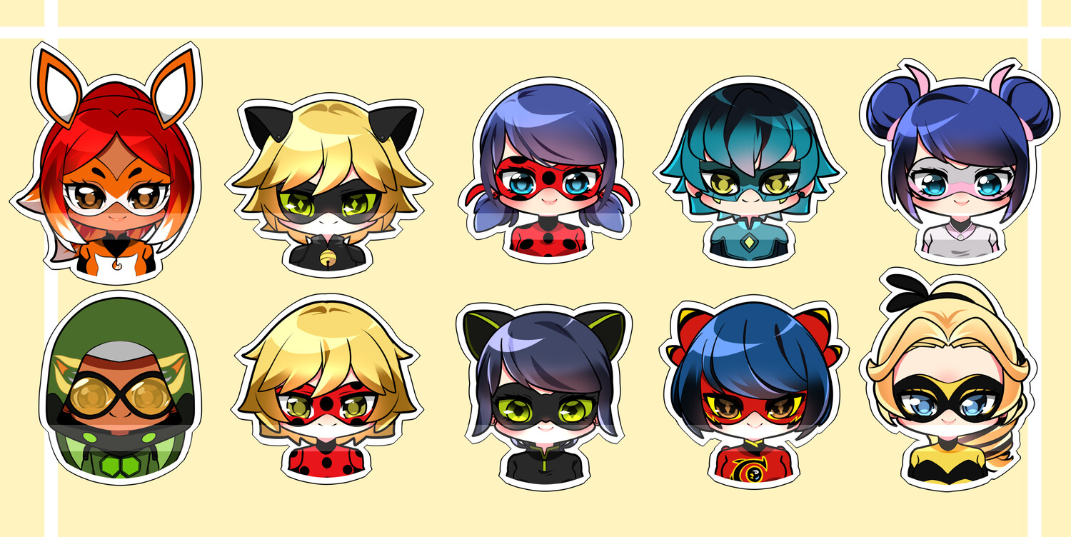 Miraculous Ladybug Stickers