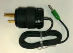 6ft, US wall plug Grounded connector to Banana Connector cable 6ft, US wall plug Grounded connector to Banana Connector cable