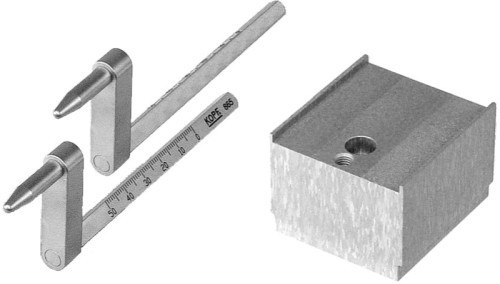 Model 865 35 mm Offset Ear Bars & Riser Block Model 865 35 mm Offset Ear Bars & Riser Block