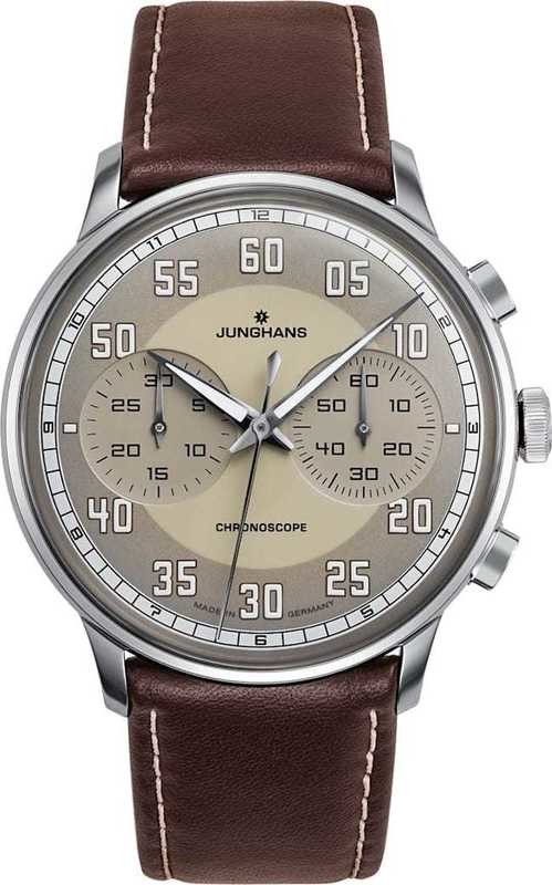 Junghans Meister Driver Chronoscope Sand Dial 027-3684.00 - Exquisite ...