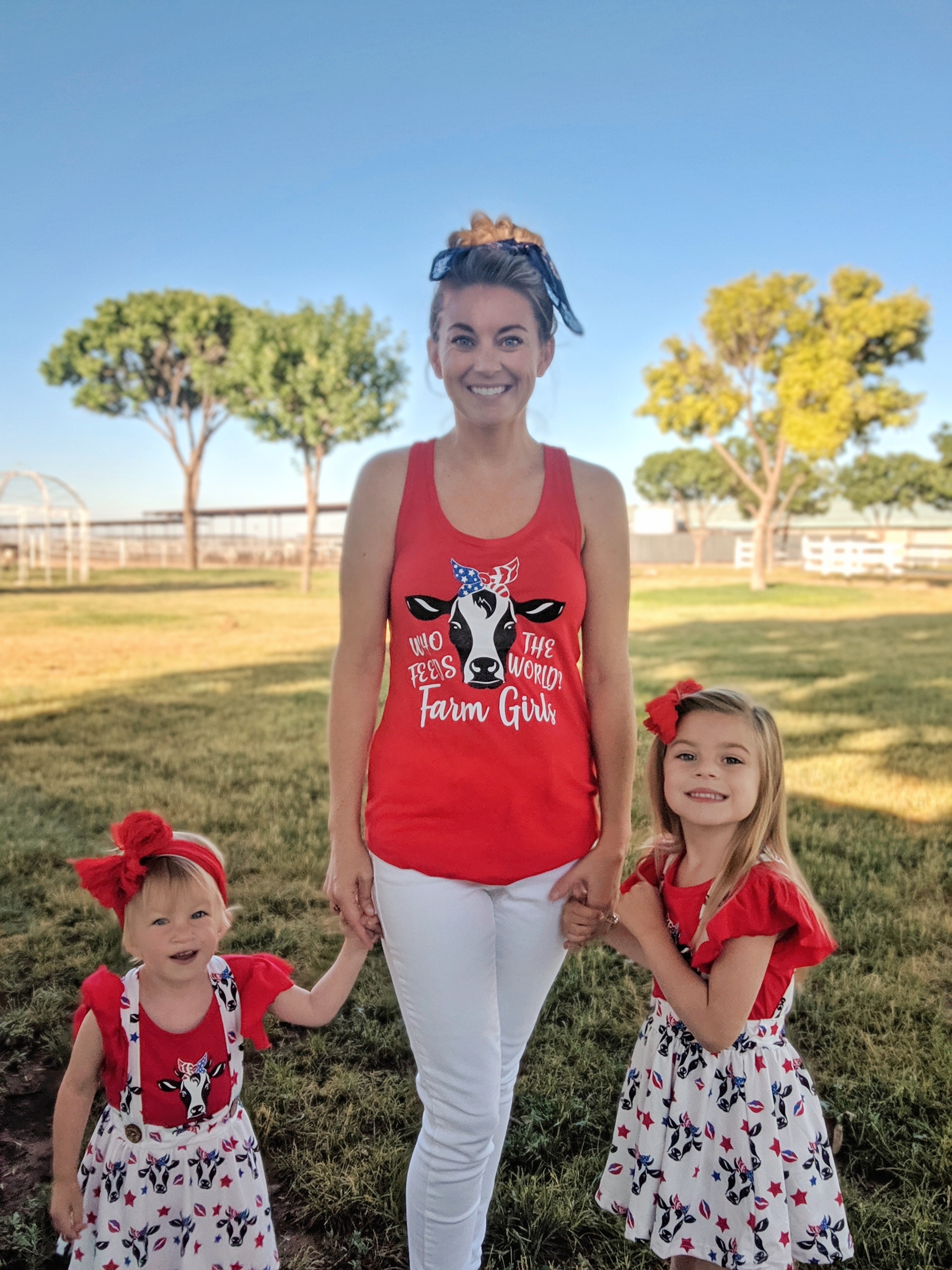 Who Feeds the World Red Tank Top