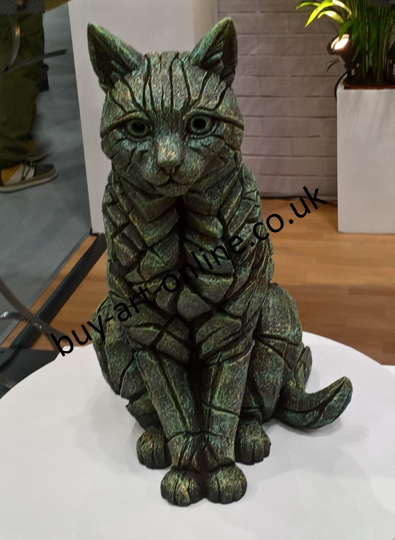 Cat Sitting - Emerald Gold Glow 11106