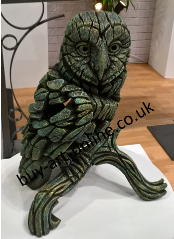 Barn Owl - Emerald Gold Glow