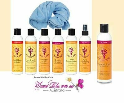 Jessicurl Curly Hair Styling kit for thicker, curly hair Jessicurl Curly Hair Styling kit for thicker, curly hair
