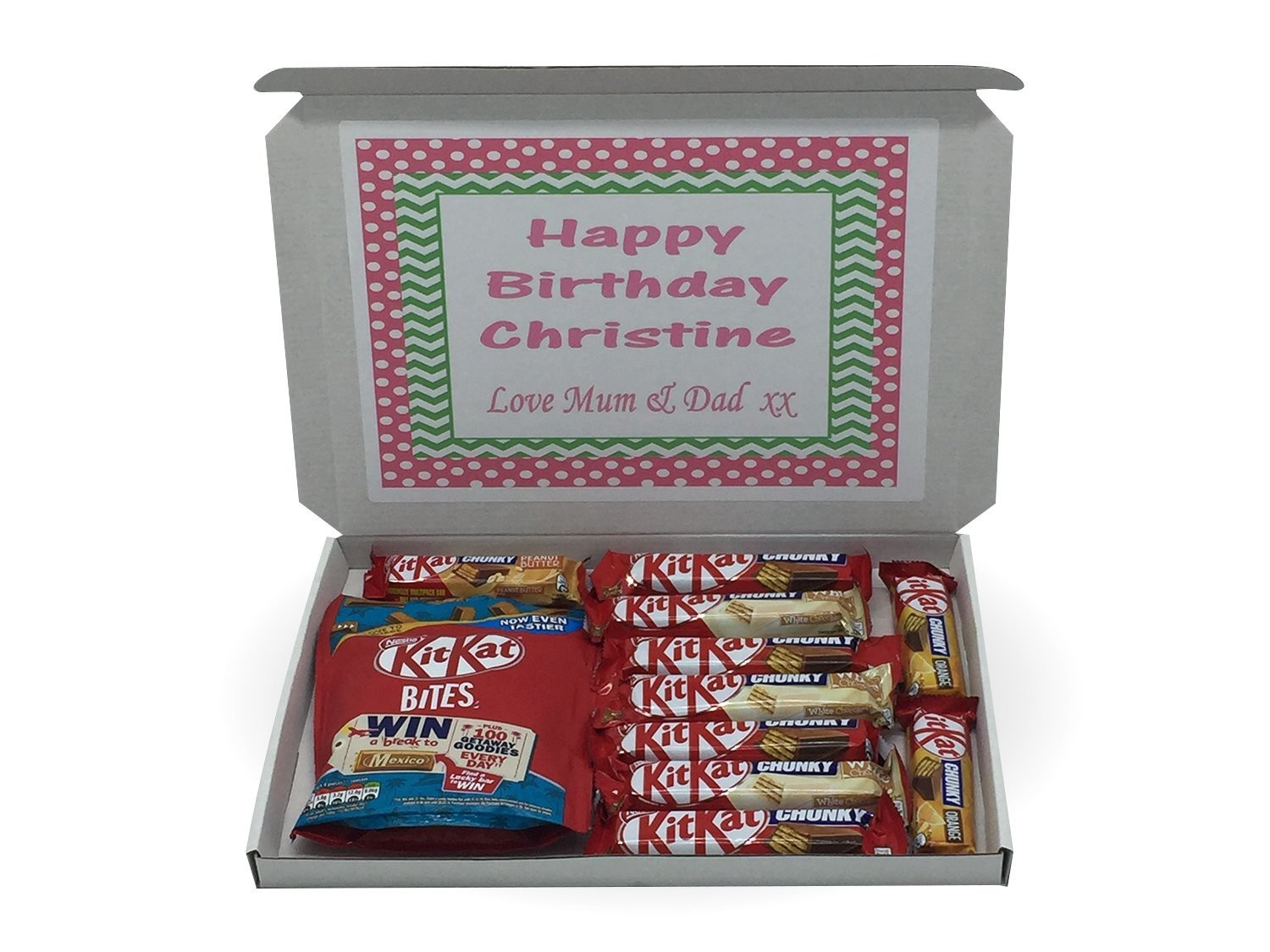 The Chocolate Box Kit Kat Personalised Gift Box