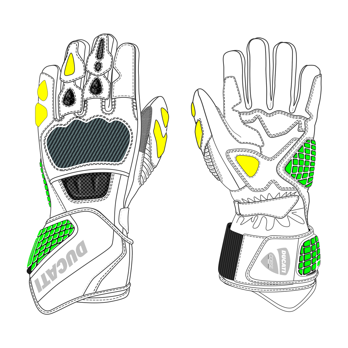 Ducati Corse C3 Leather gloves