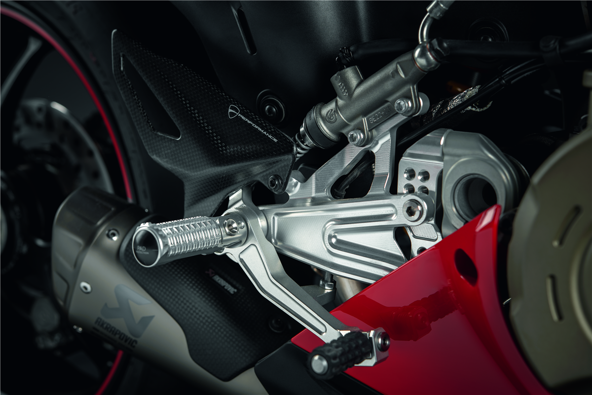 Adjustable rider footpeg kit.