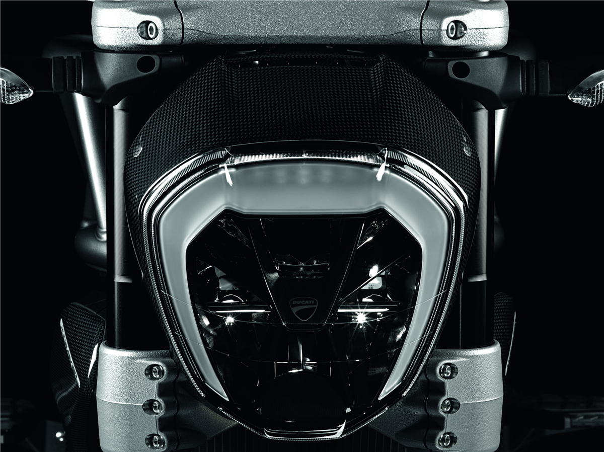 Carbon headlight frame.