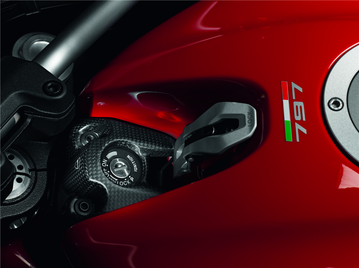 Carbon ignition switch frame.
