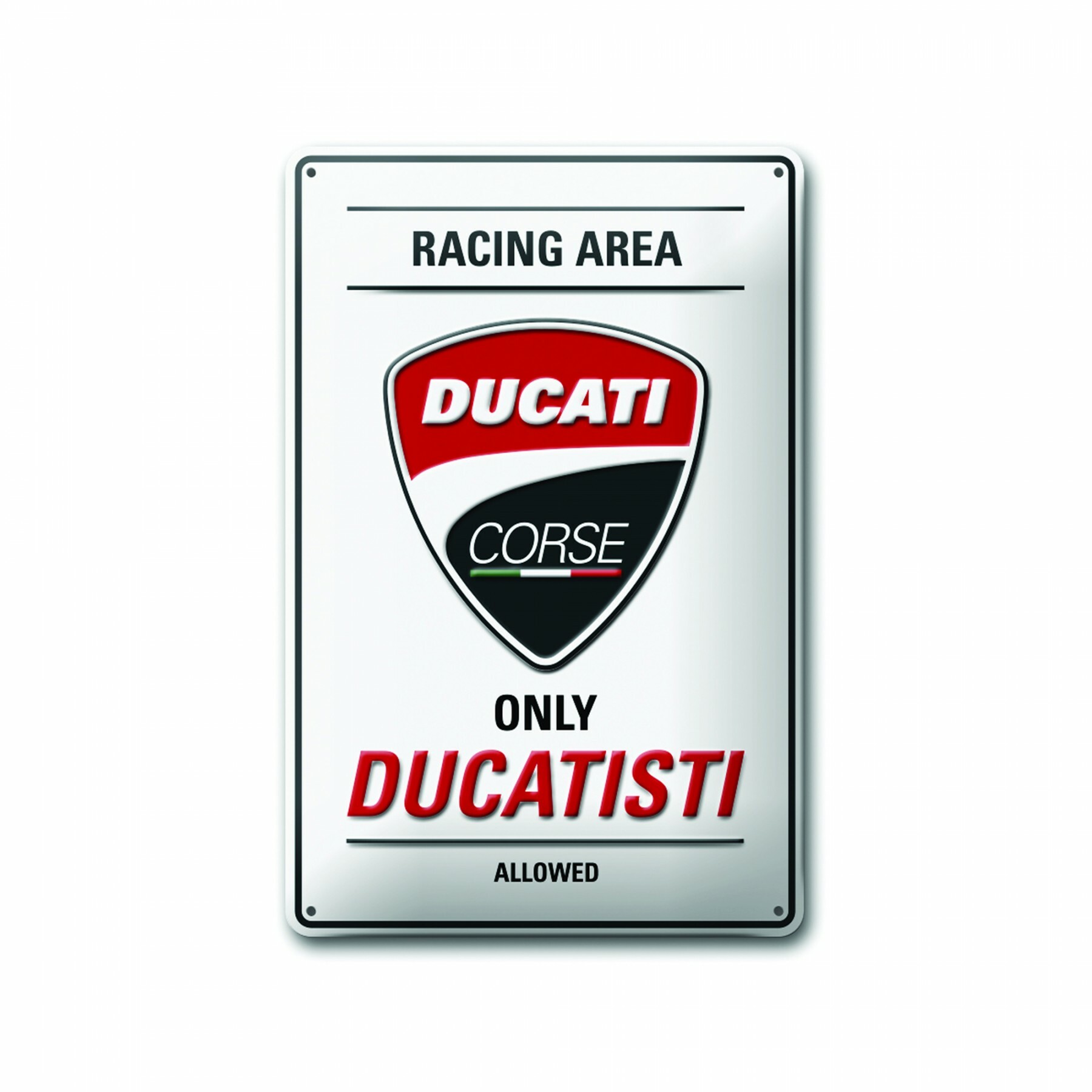 Metal plate Ducati Corse 20x30 cm 987699450