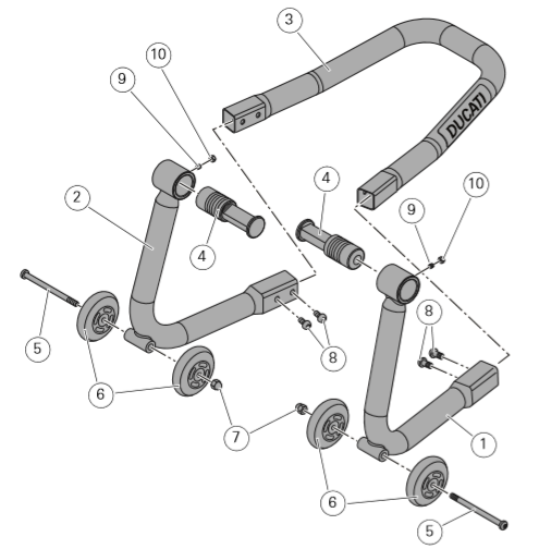 Front paddock stand.
