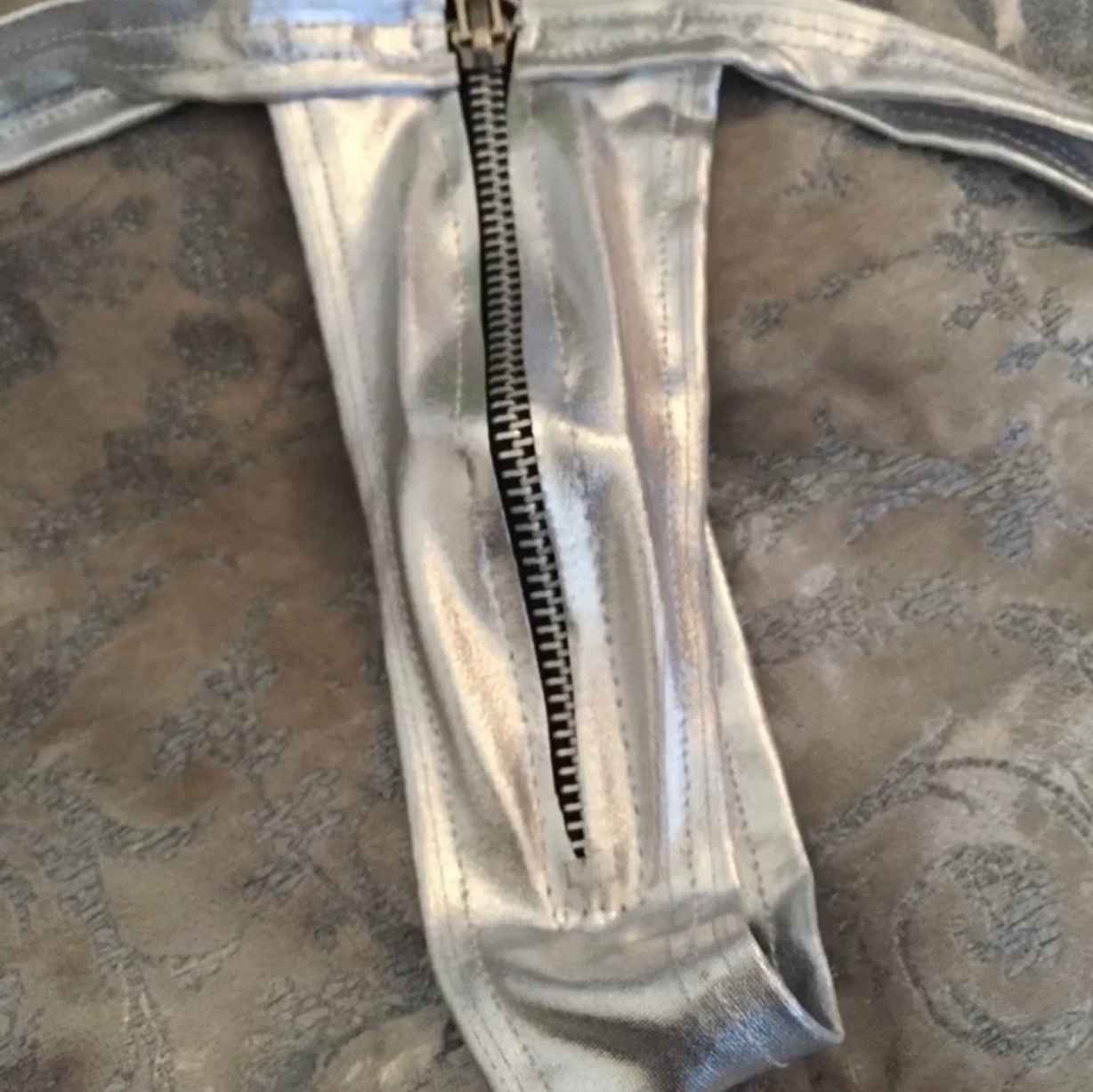 “Silver Dream” Thong modelled by Goddess Crystalle 00000