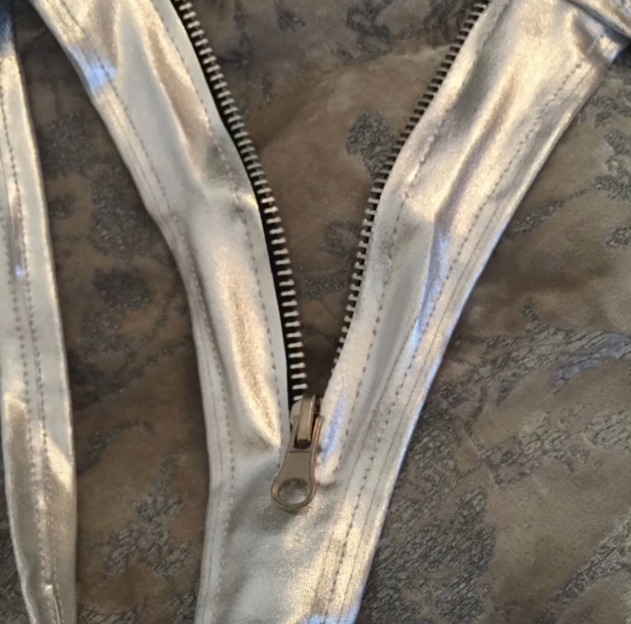 “Silver Dream” Thong modelled by Goddess Crystalle