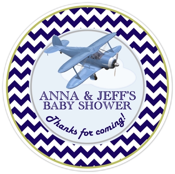 Aviation Baby Shower Stickers 209-sticker