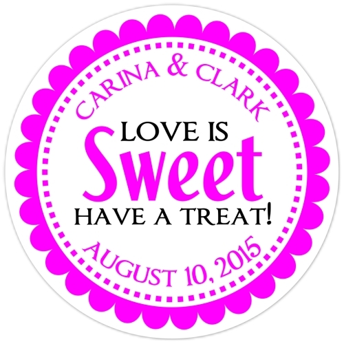 Love is Sweet Pink Stickers 109-sticker