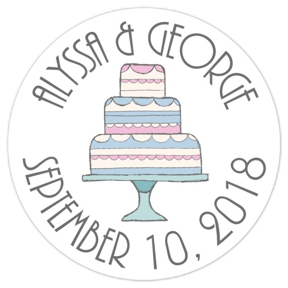 Doodle Cake Wedding Stickers 108-sticker